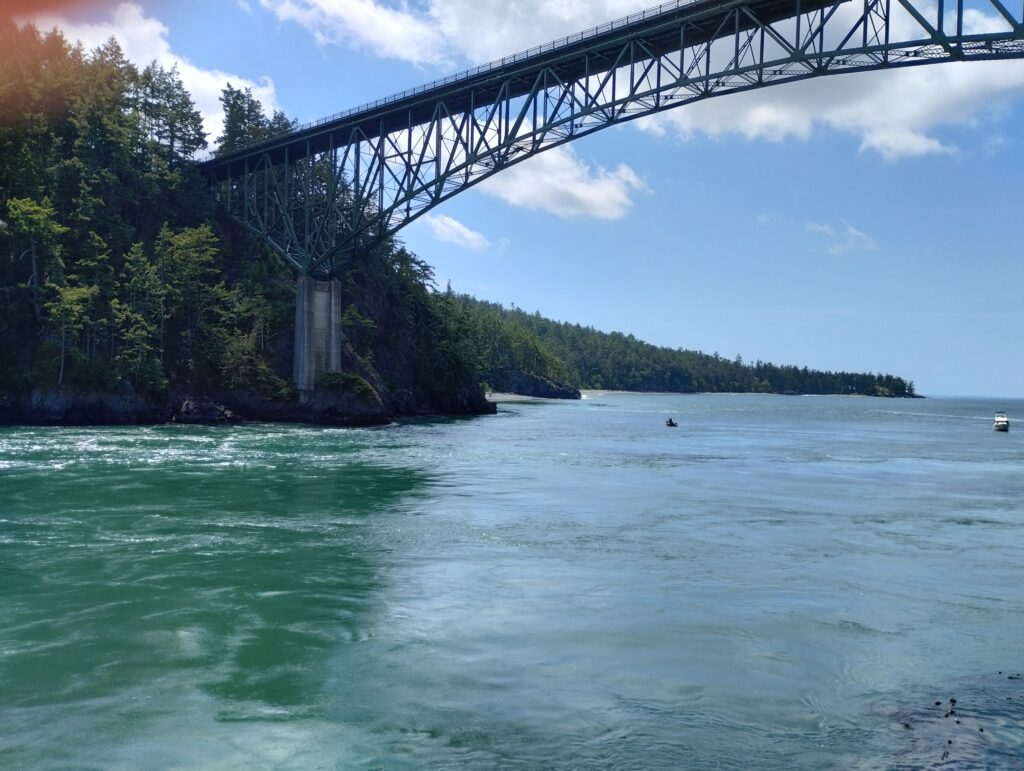 A bridge over water